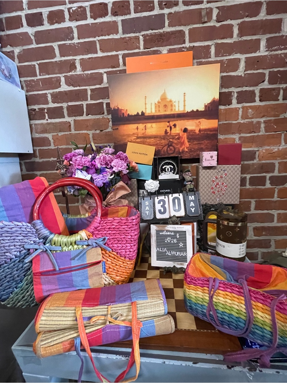 Sun N' Sand Set Of 2 Summer 🧺, May and pillow